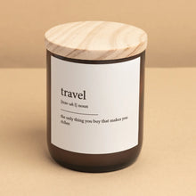Load image into Gallery viewer, Travel - Commonfolk Collective Dictionary Candle