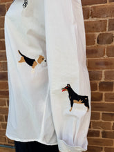 Load image into Gallery viewer, Dog Embroidered Cotton Shirt