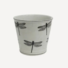 Load image into Gallery viewer, Dragonfly Round Planter