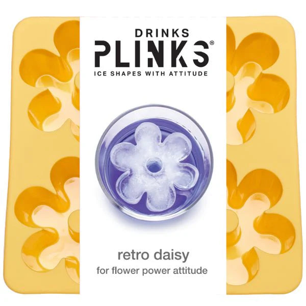 Buttercup Yellow Retro Daisy Ice Cube Tray