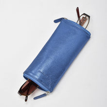 Load image into Gallery viewer, Blue Dublin Soft Leather Double Sided Glasses Case - Cobb &amp; Co