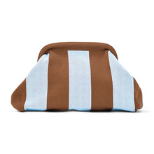 Load image into Gallery viewer, Sky Blue &amp; Chocolate Dumpling Clutch Bag