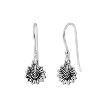 Load image into Gallery viewer, Tiny Delicate Sunflower Earrings