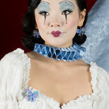 Load image into Gallery viewer, Blue Polka Dot Bow Simplified Mini Brooch - Erstwilder A Day At The Fair