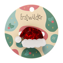 Load image into Gallery viewer, Santa&#39;s New Hat Simplified Mini Brooch - Erstwilder Merry Menagerie