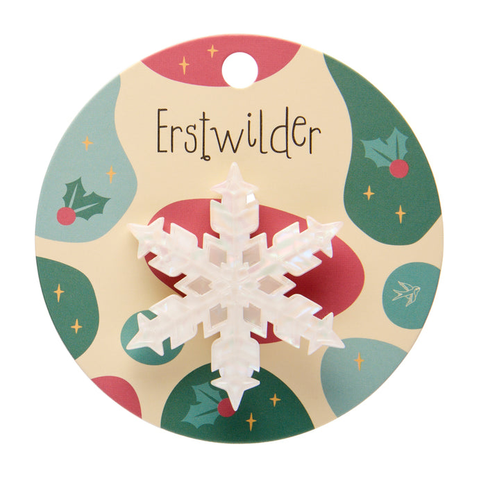 Snowflake Simplified Mini Brooch - Erstwilder Merry Menagerie