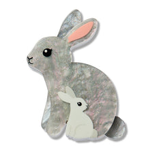 Load image into Gallery viewer, Bunnies Simplified Mini Brooch - Erstwilder By Your Side