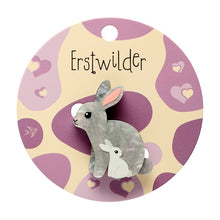 Load image into Gallery viewer, Bunnies Simplified Mini Brooch - Erstwilder By Your Side