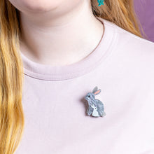 Load image into Gallery viewer, Bunnies Simplified Mini Brooch - Erstwilder By Your Side
