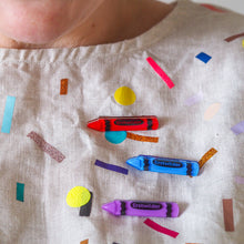 Load image into Gallery viewer, Red Crayon Simplified Mini Brooch - Erstwilder Arts &amp; Crafts Part 2