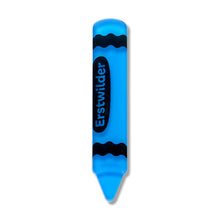 Load image into Gallery viewer, Blue Crayon Simplified Mini Brooch - Erstwilder Arts &amp; Crafts Part 2