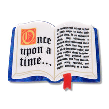 Load image into Gallery viewer, Open Book Simplified Mini Brooch - Erstwilder x Pete Cromer 'Fairy Tales' Part 2