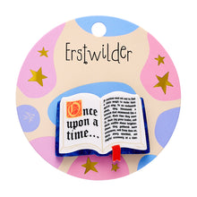 Load image into Gallery viewer, Open Book Simplified Mini Brooch - Erstwilder x Pete Cromer 'Fairy Tales' Part 2