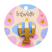 Load image into Gallery viewer, Candelabra Simplified Mini Brooch - Erstwilder x Pete Cromer 'Fairy Tales' Part 2