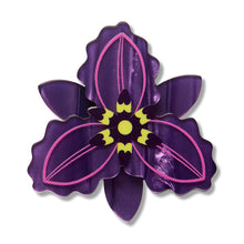 Load image into Gallery viewer, Chocolate Lily Simplified Mini Brooch - Erstwilder x Royal Botanic Gardens Victoria