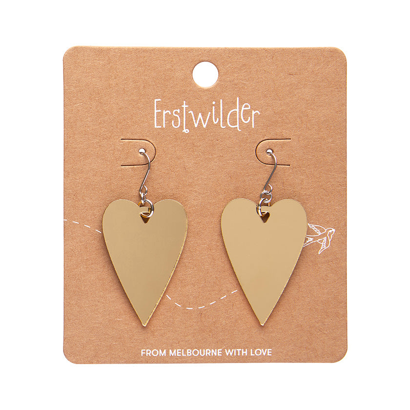 Gold From the Heart Essential Drop Earrings - Erstwilder x Frida Kahlo