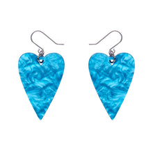 Load image into Gallery viewer, Blue From the Heart Essential Drop Earrings - Erstwilder x Frida Kahlo