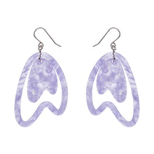 Load image into Gallery viewer, Lilac Atomic Boomerang Essential Earrings - Erstwilder x Atomic Abode