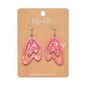 Pink Atomic Boomerang Essential Earrings - Erstwilder x Atomic Abode