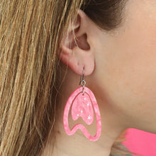 Load image into Gallery viewer, Pink Atomic Boomerang Essential Earrings - Erstwilder x Atomic Abode