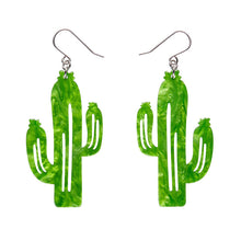 Load image into Gallery viewer, Light Green Cactus Drop Earrings - Erstwilder x Atomic Abode