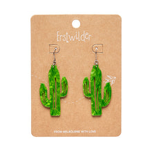 Load image into Gallery viewer, Light Green Cactus Drop Earrings - Erstwilder x Atomic Abode