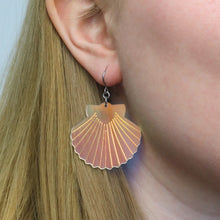 Load image into Gallery viewer, Iridescent Sea Shell Drop Earrings - Erstwilder x Pete Cromer &#39;Fairy Tales&#39;