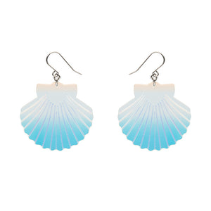 Iridescent Sea Shell Drop Earrings - Erstwilder x Pete Cromer 'Fairy Tales'