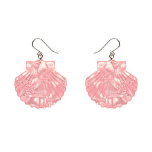 Load image into Gallery viewer, Pale Pink Sea Shell Drop Earrings - Erstwilder x Pete Cromer &#39;Fairy Tales&#39;