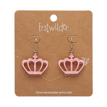 Load image into Gallery viewer, Pink Royal Crown Drop Earrings - Erstwilder London Calling