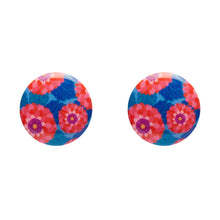 Load image into Gallery viewer, Pink Dahlia Rounded Stud Earrings - Erstwilder x Jocelyn Proust