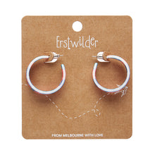 Load image into Gallery viewer, Pink Dahlia Hoop Stud Earrings - Erstwilder x Jocelyn Proust