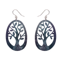Load image into Gallery viewer, Navy Tree Drop Earrings - Erstwilder x Pete Cromer North America