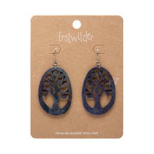 Load image into Gallery viewer, Navy Tree Drop Earrings - Erstwilder x Pete Cromer North America