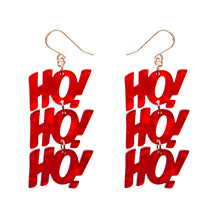 Load image into Gallery viewer, Red Ho, Ho, Ho Drop Earrings - Erstwilder Merry Menagerie