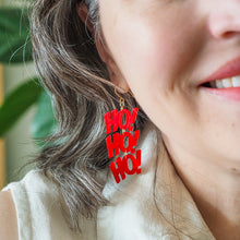 Load image into Gallery viewer, Red Ho, Ho, Ho Drop Earrings - Erstwilder Merry Menagerie