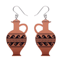 Load image into Gallery viewer, Copper Lekythos Drop Earrings - Erstwilder A Greek Odyssey