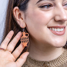 Load image into Gallery viewer, Copper Lekythos Drop Earrings - Erstwilder A Greek Odyssey