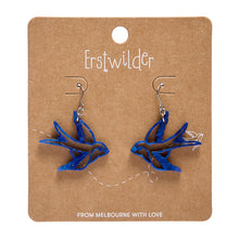 Load image into Gallery viewer, Blue Swallow Drop Earrings - Erstwilder Fan Favourites 2026