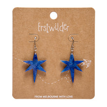 Load image into Gallery viewer, Blue North Star Drop Earrings - Erstwilder Fan Favourites 2026