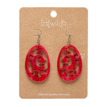 Load image into Gallery viewer, Red Moonlight Drop Earrings - Erstwilder x Pete Cromer 'Fairy Tales' Part 2