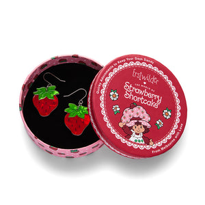 Darling Strawberry Drop Earrings - Erstwilder x Strawberry Shortcake