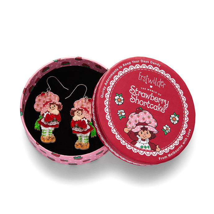 Simple Strawberry Pleasures Drop Earrings - Erstwilder x Strawberry Shortcake
