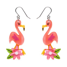 Load image into Gallery viewer, Let&#39;s Flamingle Drop Earrings - Erstwilder x Atomic Abode