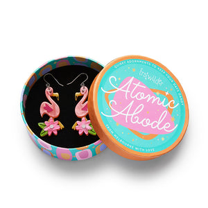 Let's Flamingle Drop Earrings - Erstwilder x Atomic Abode