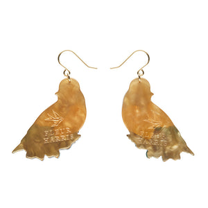 Wondrous Warbler Drop Earrings - Erstwilder x Fleur Harris