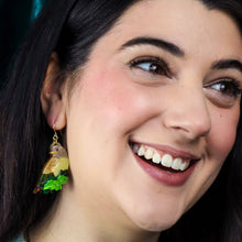 Load image into Gallery viewer, Wondrous Warbler Drop Earrings - Erstwilder x Fleur Harris