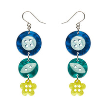 Load image into Gallery viewer, Cute As A Button Drop Earrings - Erstwilder Arts &amp; Crafts