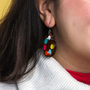 In Living Colour Drop Earrings - Erstwilder Arts & Crafts