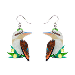 Kirby the Kookaburra Drop Earrings - Erstwilder Australiana